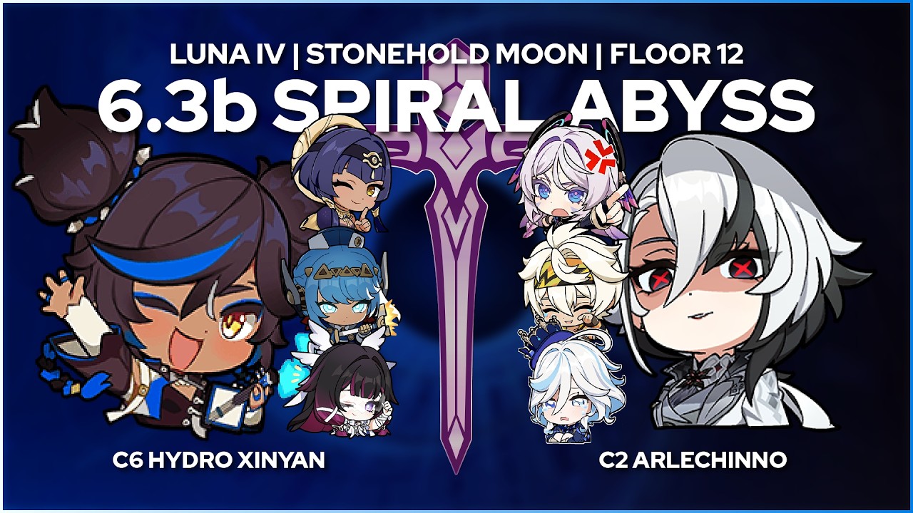 Hydro Xinyan + Arlecchino [6.3b Spiral Abyss]