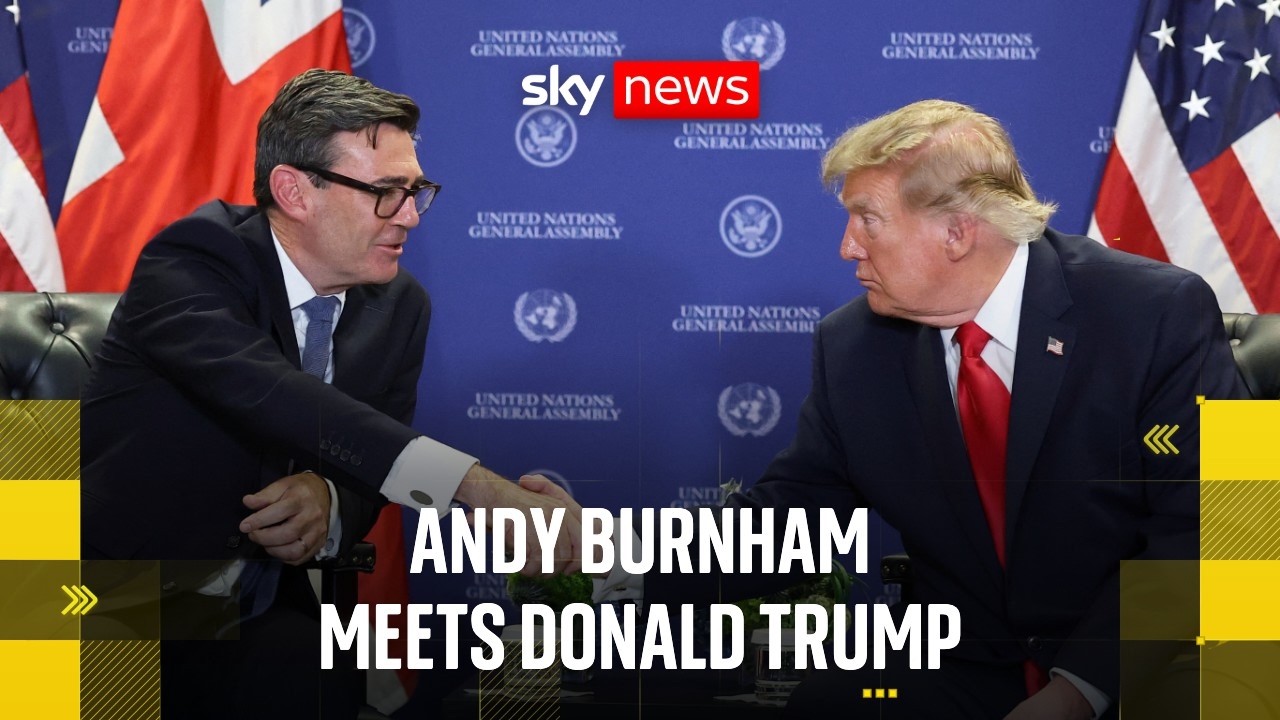 Trump praises 'great' Burnham but criticises 'terrible' Chagos deal
