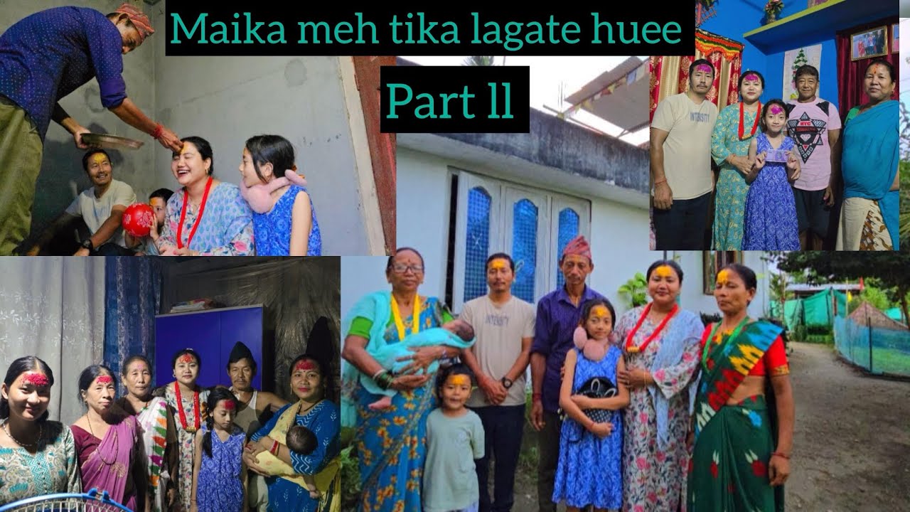  maike meh tika celebrate kiya ll gorkali ke mahan festival vijaydashami ke tika ll #vlog 