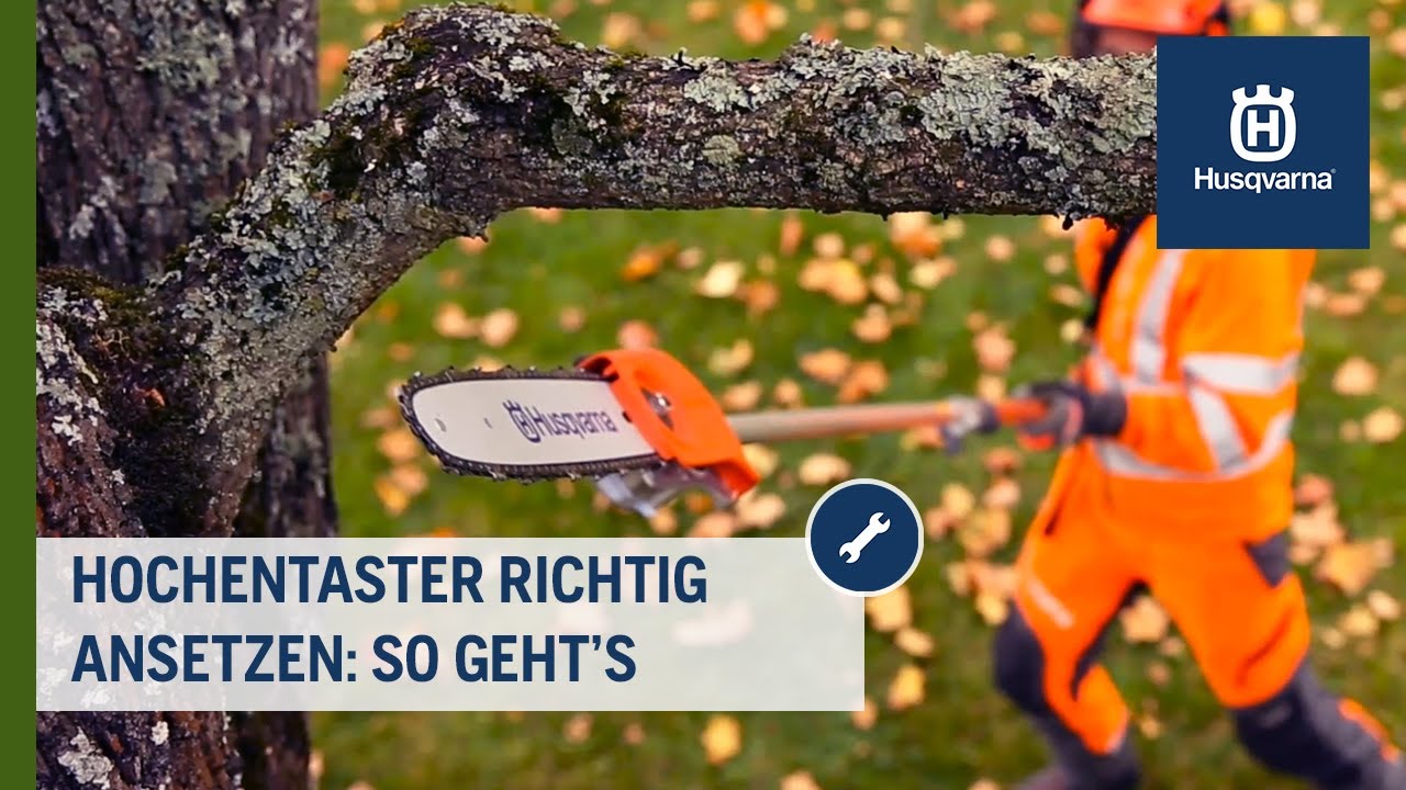 Hochentaster richtig zum Schnitt ansetzen: So geht's | Husqvarna Garten