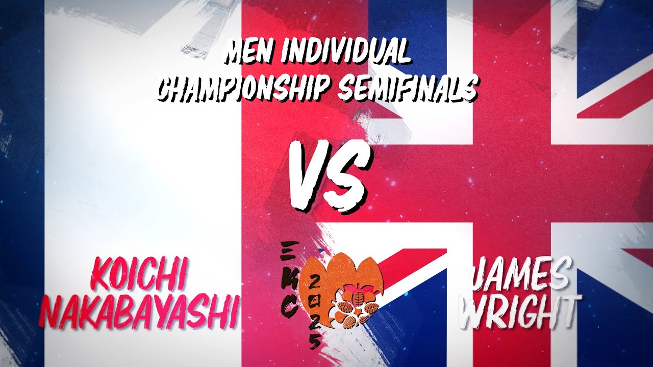 🇫🇷 33ème EKC 2025 : Demi Finale Individuel Hommes - Nakabayashi/Wright - Commentaires français 🇫🇷