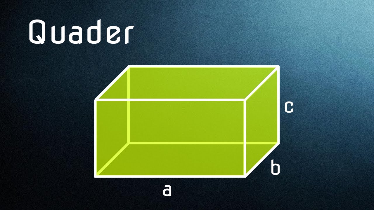 Volumen des Quaders berechnen - Lernen in 3D