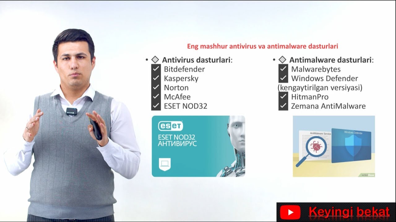 Tarmoqni himoya qiluvchi dasturlar bilan ishlash.