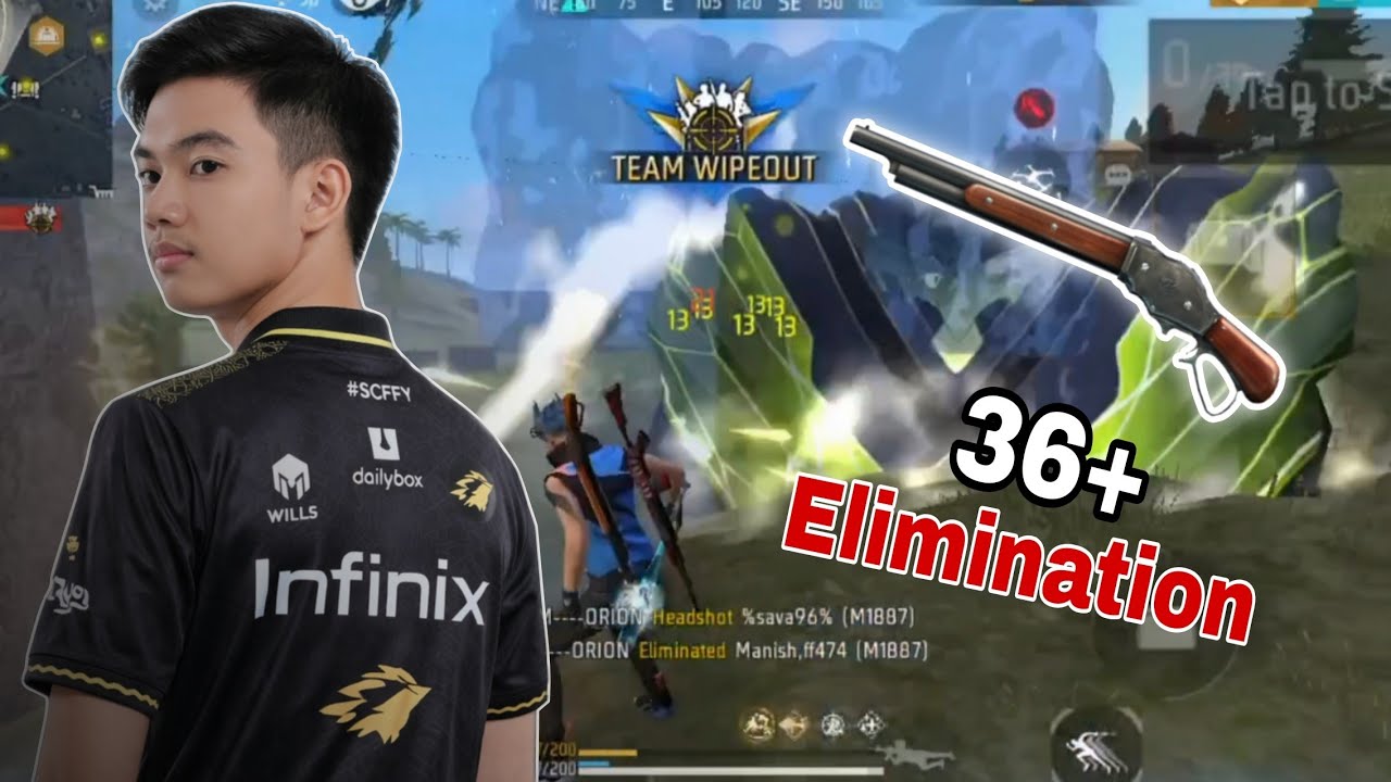 Rusher  INF.SAIFA||  🎯 Solo vs Squad  Elimination - 36