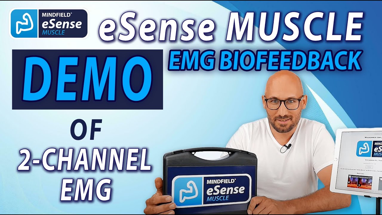 eSense Muscle - Demo of our 2-channel EMG Biofeedback (Long version in English)
