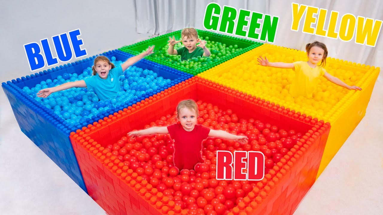 Four Colors Balls Challenge with Vania Mania Kids