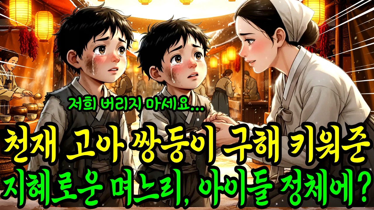 쫓겨난 지혜로운 며느리가 빚쟁이 손아귀에서 구해낸 천재 고아 쌍둥이, 10년 뒤 드러난 충격의 정체 | 야담 | 민담 | 조선시대 | 전설 | 옛날이야기