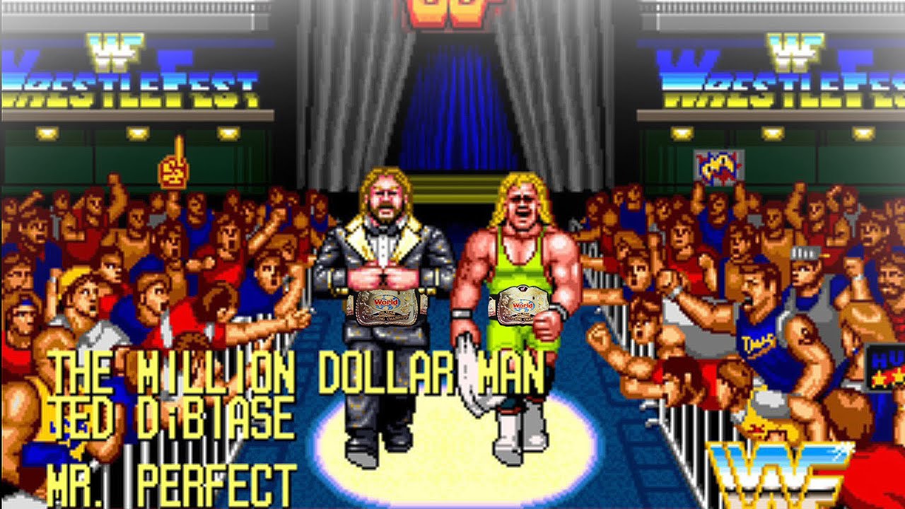 Я пытался защитить командные титулы, чтобы открыть скрытую концовку в Wrestlefest!!