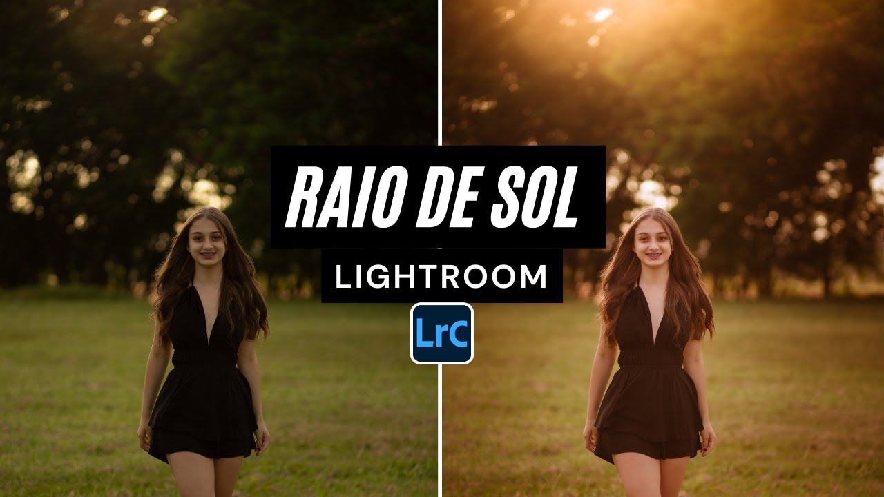 Como fazer efeito raio de sol no LIGHTROOM - Golden Hour, Flare, Por do sol