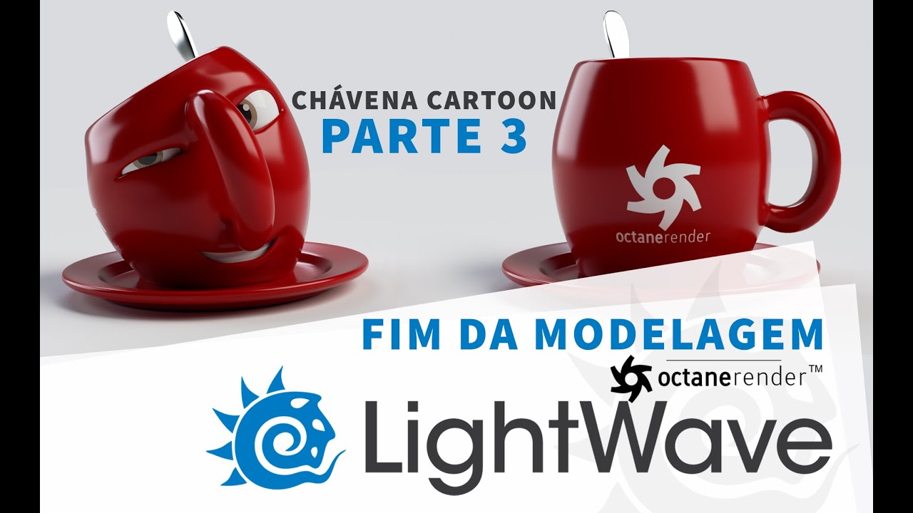 LightWave3D - Chávena Cartoon Parte3