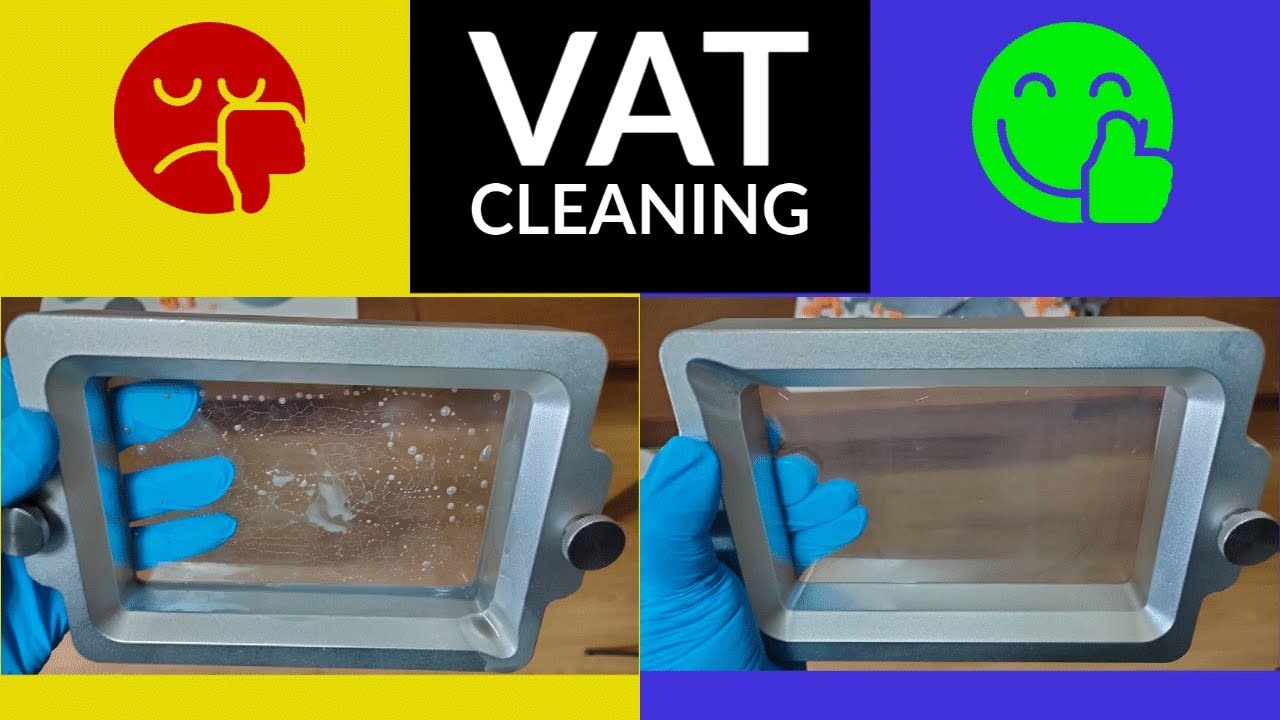 How to clean resin VAT (resin tank) from 3d printers (Quick process)