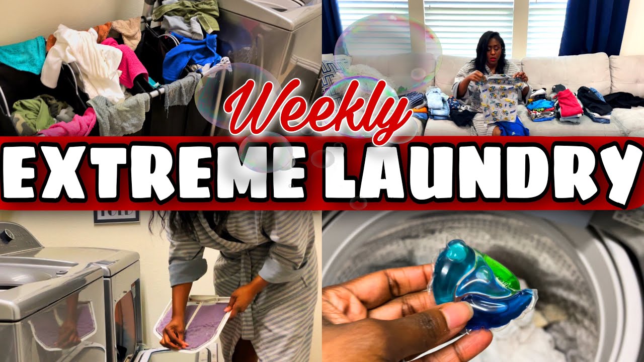 *NEW* EXTREME LAUNDRY ROUTINE & LAUNDRY MOTIVATION