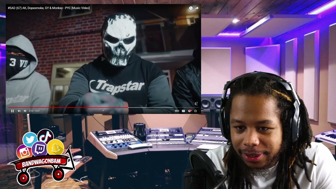 #SAD (67) AK, Dopesmoke, GY & Monkey - PYC [Music Video] REACTION