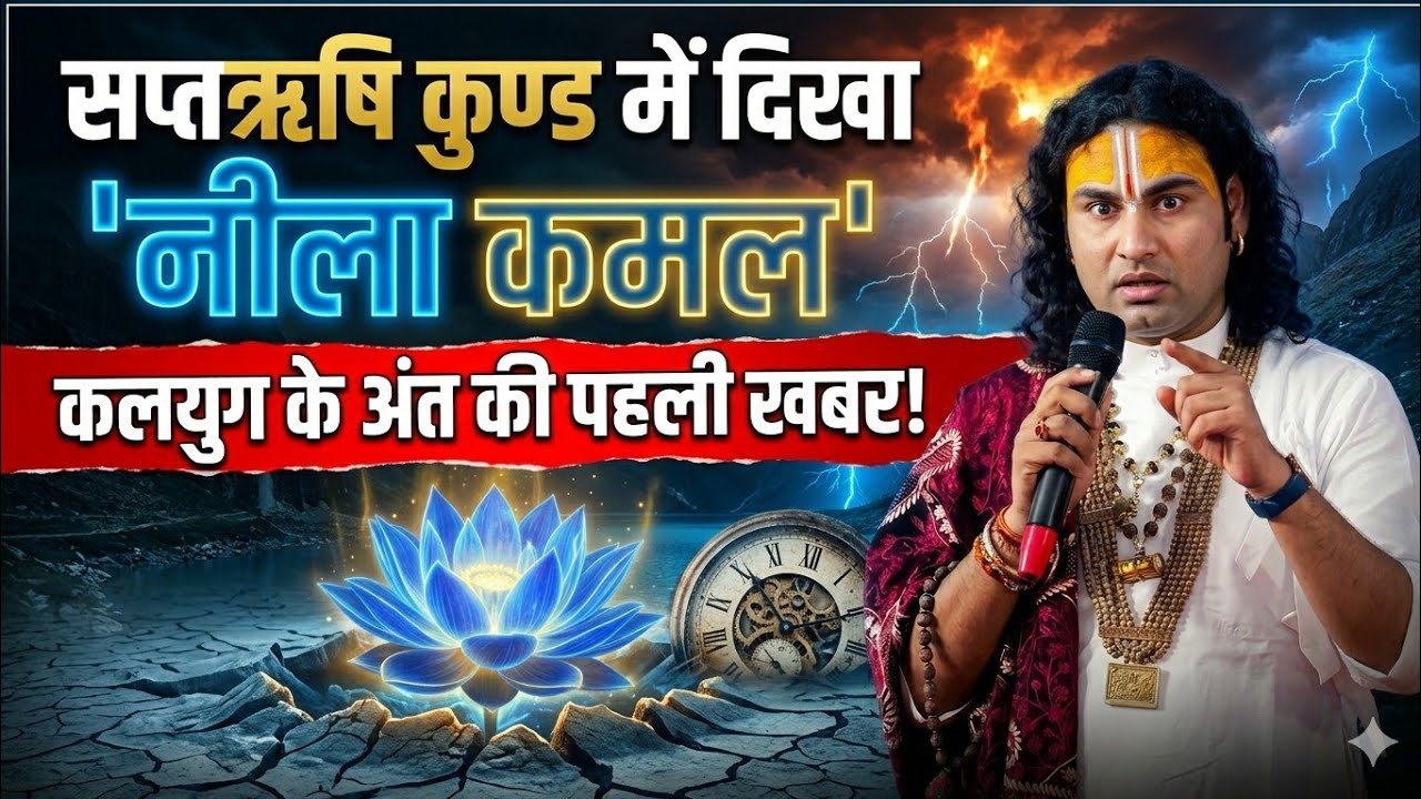 नीला कमल का रहस्य! सप्तऋषि कुंड से आई चौंकाने वाली खबर 🚨 😱 क्या शुरू हो गया कलियुग का अंत?#2026 