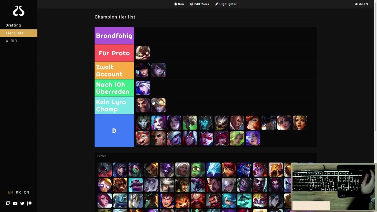 Op.gg Analyse + ADC Tierlist + erste Ziele | Project Impact Tag 1