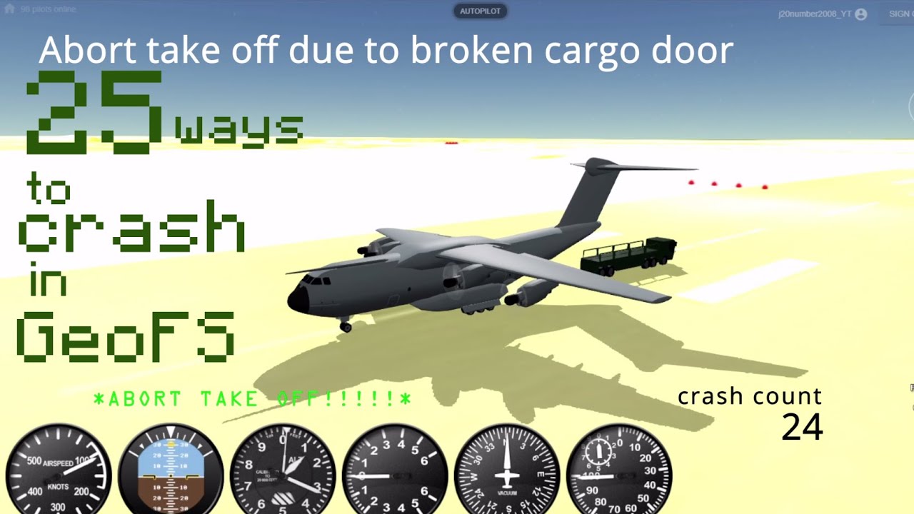 25 Ways to Crash in GeoFS