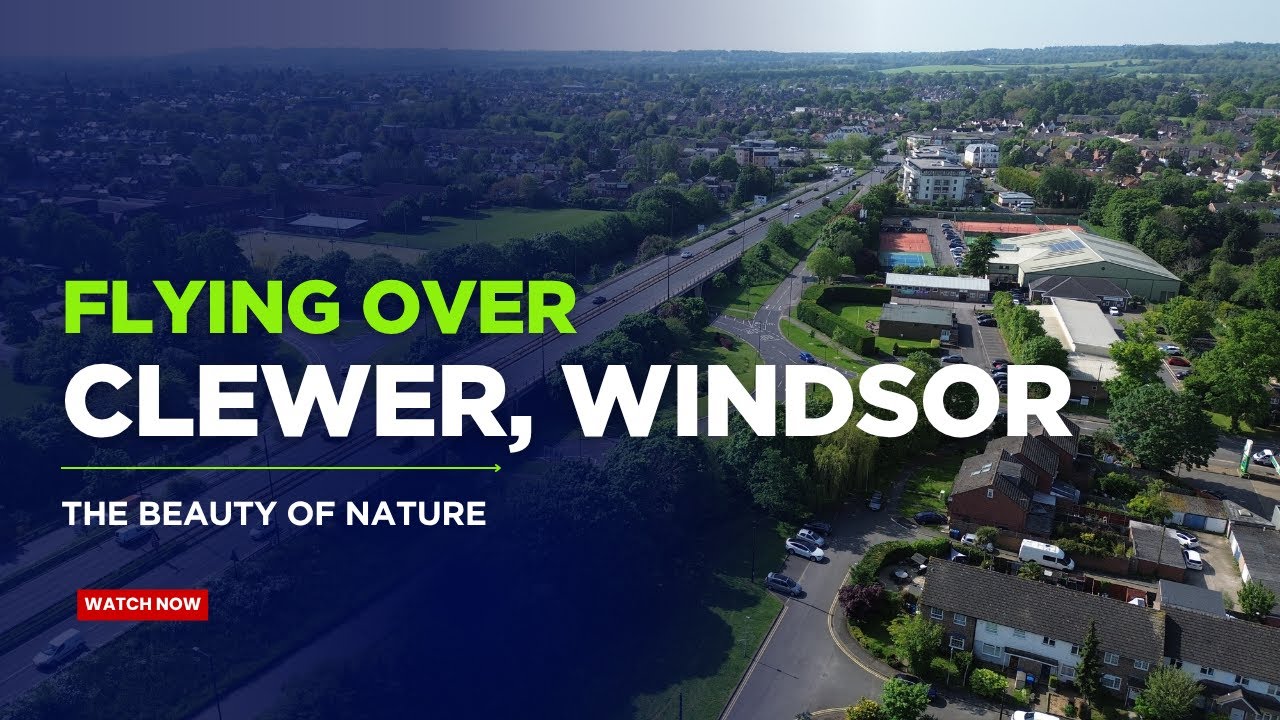 UK 🇬🇧 | Clewer & Windsor Drone Tour | Scenic Royal Views from Above