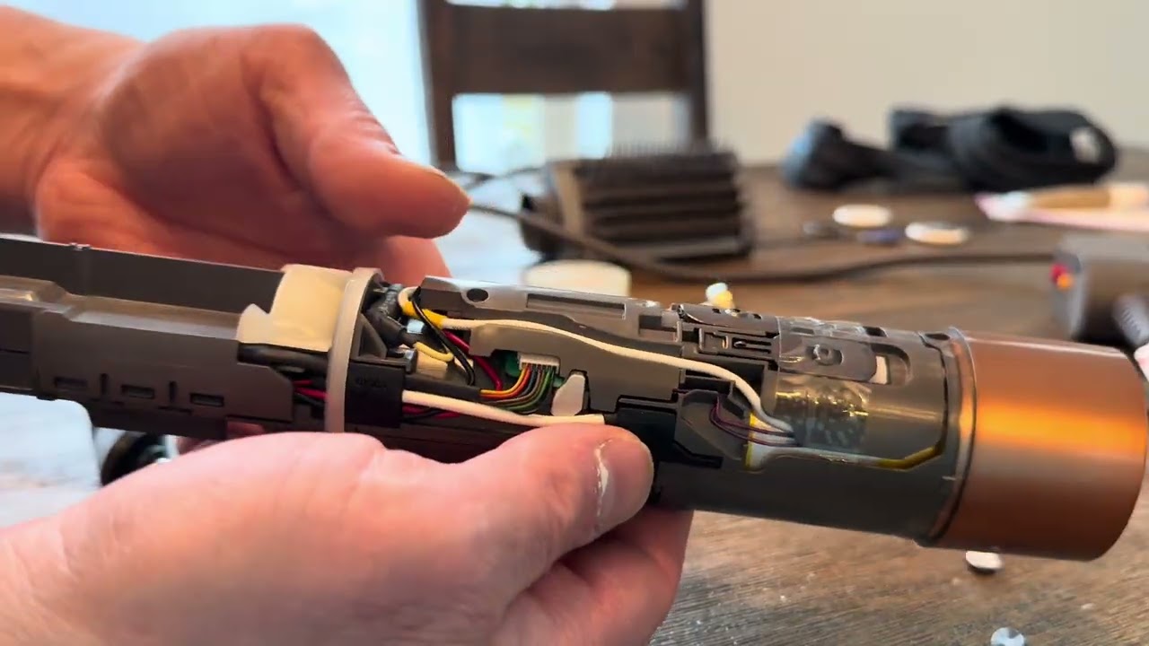 What’s inside of a Dyson air wrap hairdryer open plug cord replacement motor