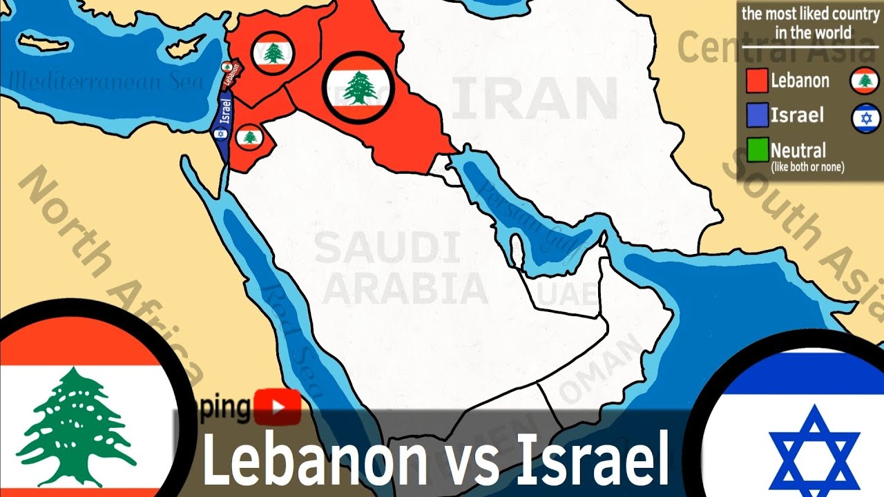 Lebanon vs Israel? the most liked country in the world
