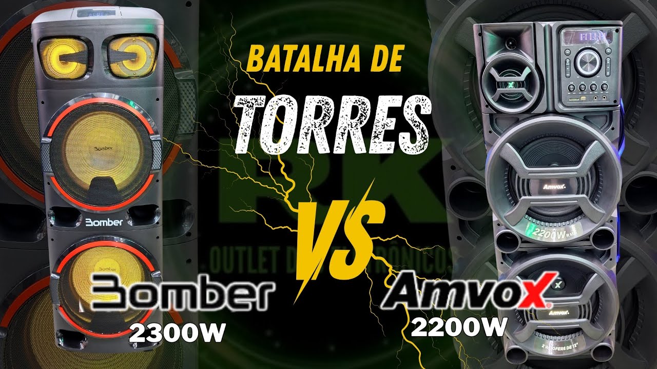 BATALHA BOMBER 2300W VS AMVOX 2200W  QUAL SERÁ A MELHOR ?