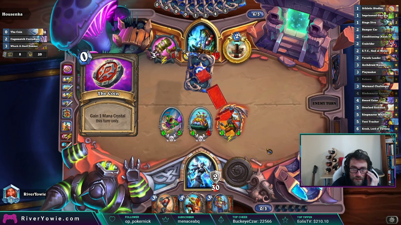 Hearthstone Rush Warrior Ep. 21 - Restraint vs Shaman