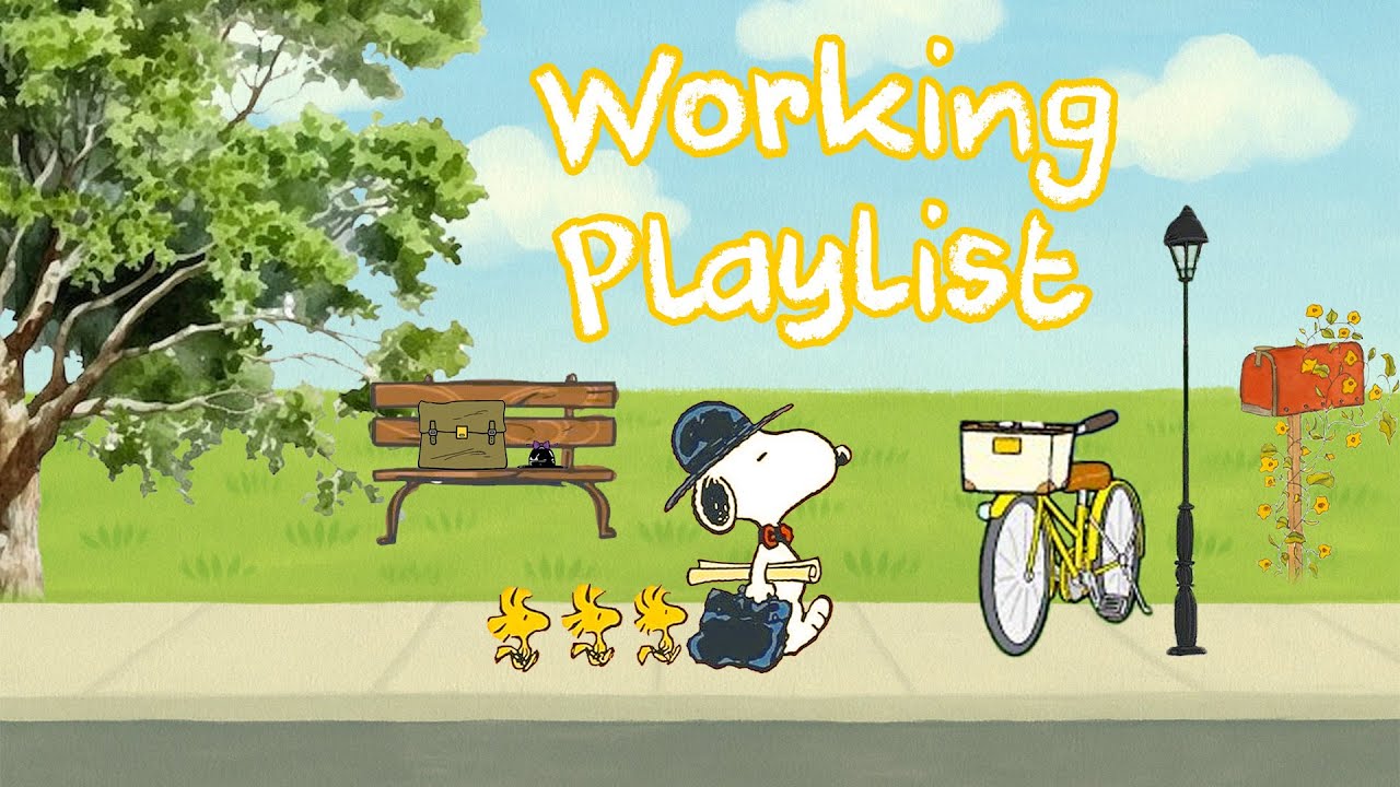 Hard working Snoopy 🌞🐶 Jazz Playlist to Boost Focus and Study