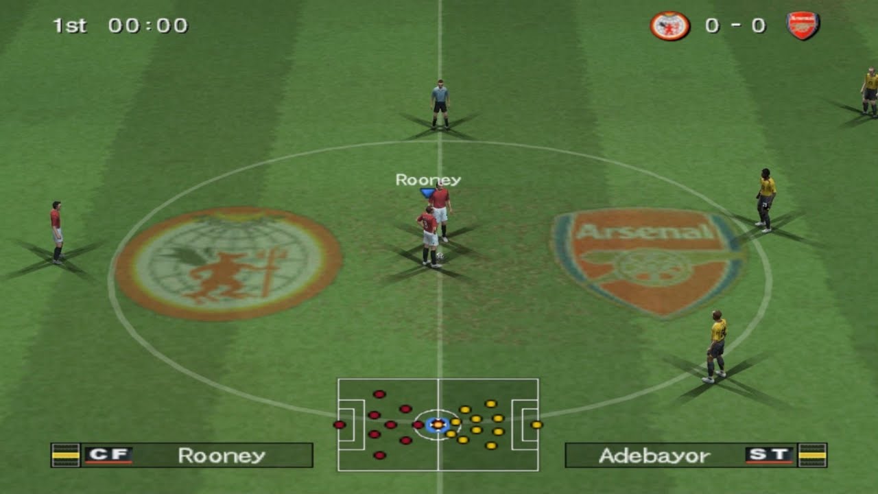 Winning Eleven 10 - Manchester United vs Arsenal | PS2