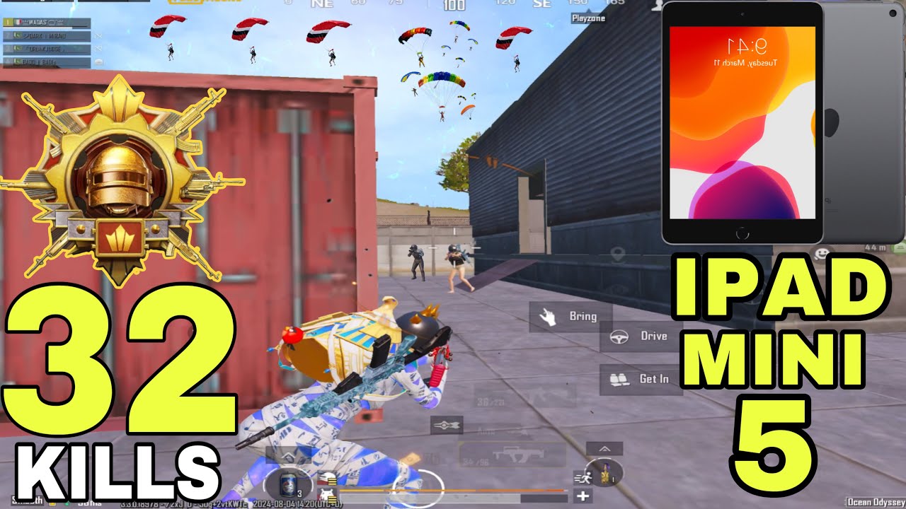 32 KILLS in 2 MATCHES😱!! IPAD MINI 5 GAMEPLAY | IPAD MINI 5 PUBG TEST 2024 | PUBG Mobile