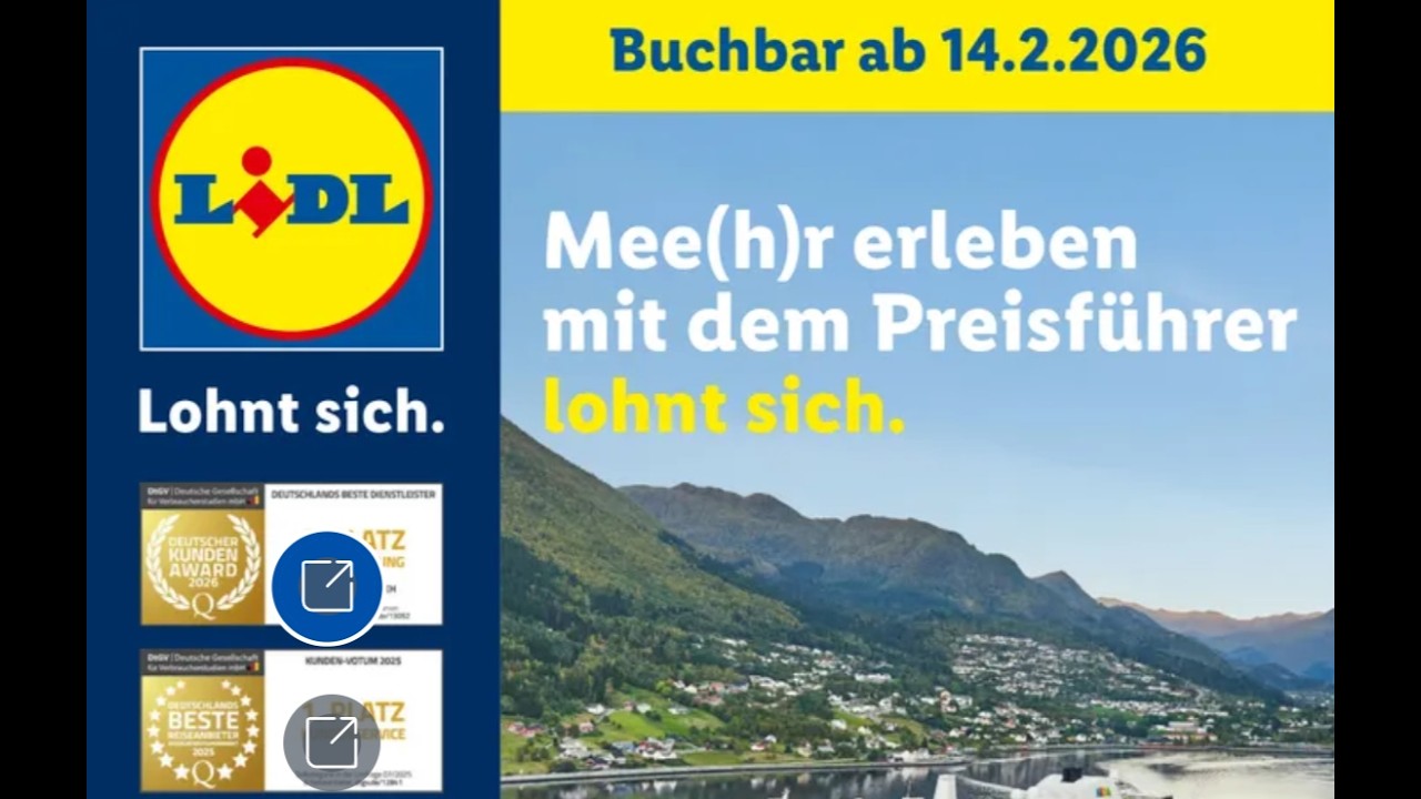 LIDL Februar/März Reise-Highlights 14.2 - 15.3.2026 TV-Version