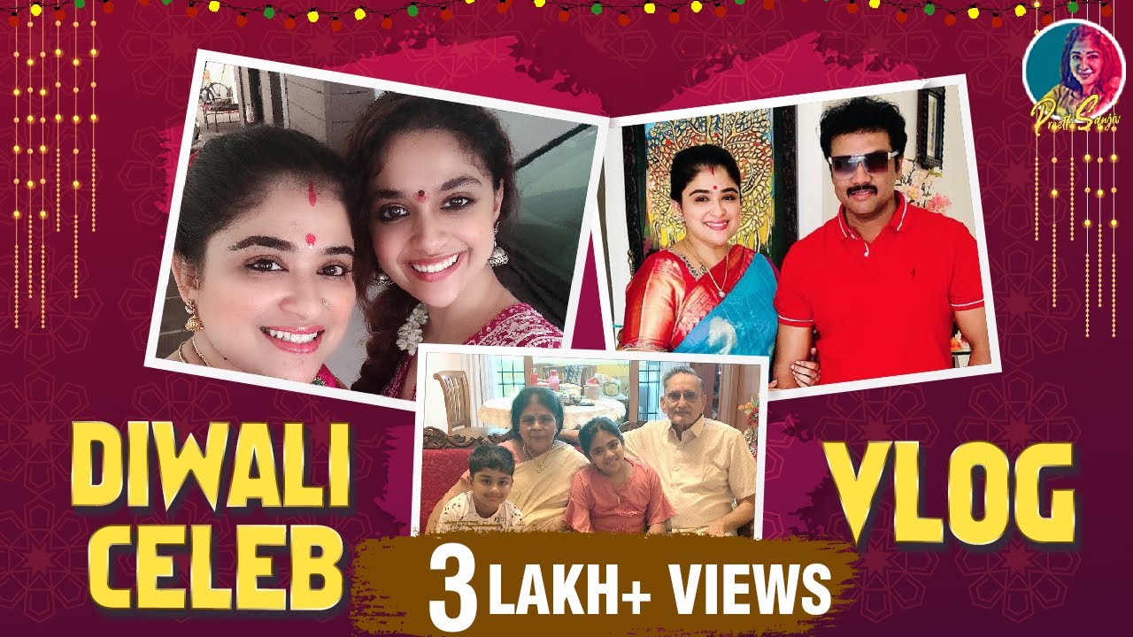 Diwali Celebration Vlog | Preethi Sanjiv & Keerthy Suresh | Family Moments | Preethi Sanjiv