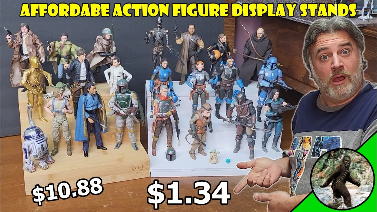 Organize your collection room on a budget with these action figure stands that anyone can afford!