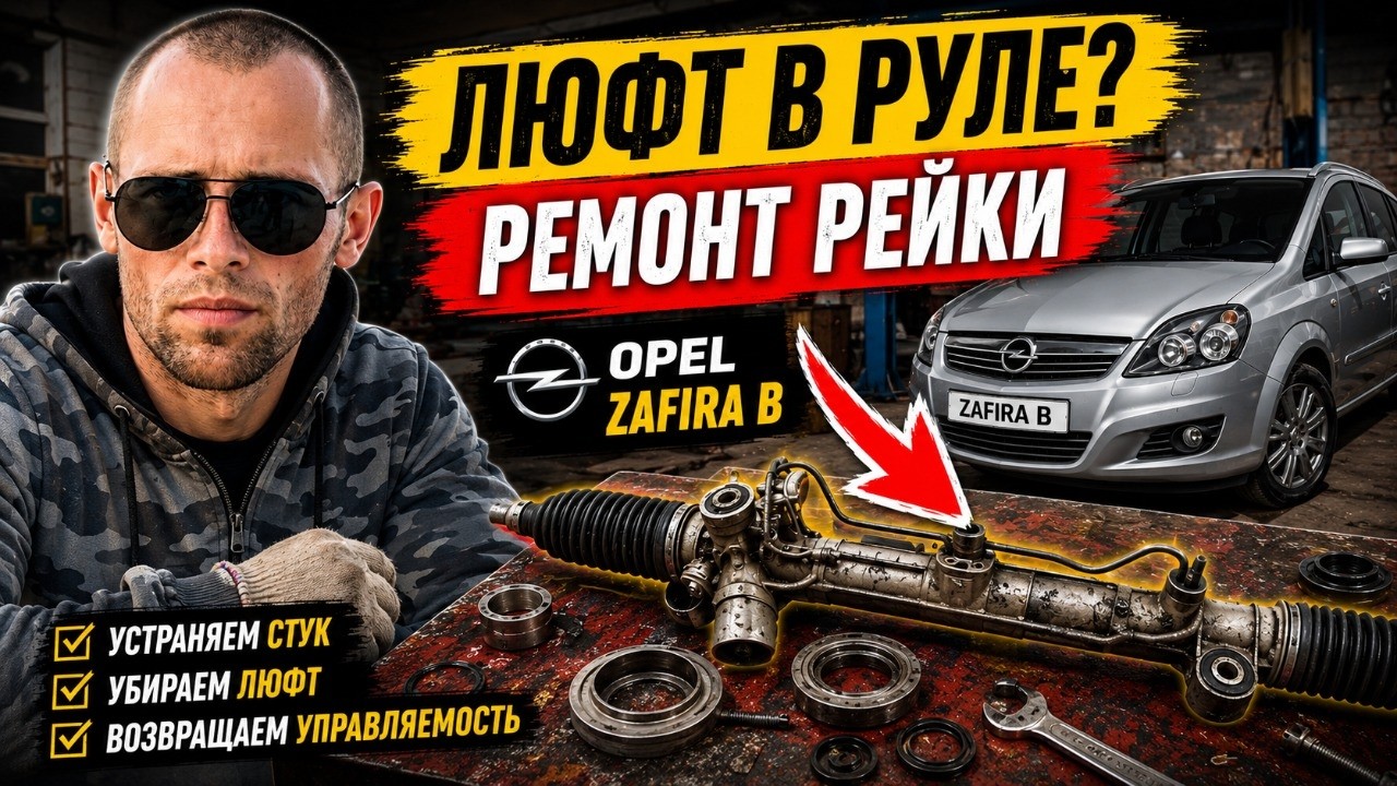 Ремонт рулевой рейки Опель Зафира б (Opel Zafira)