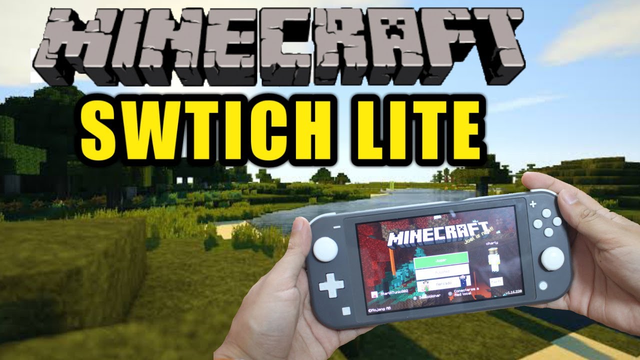 MINECRAFT EN NINTENDO SWITCH LITE  EP.1 En búsqueda de un hogar y como sobrevivir la primera noche