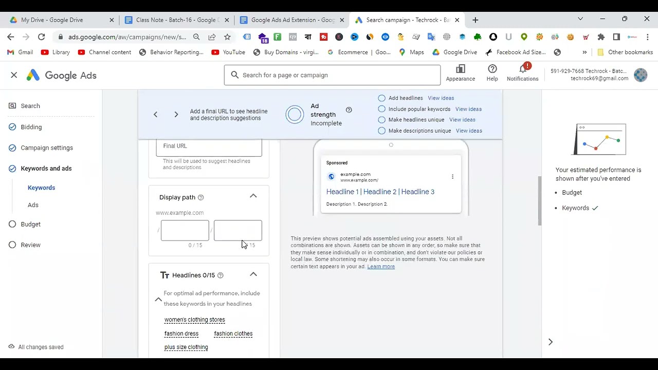 Class-10(Batch-16) Google Ads Business Verification & Explained Google Ad Extensions