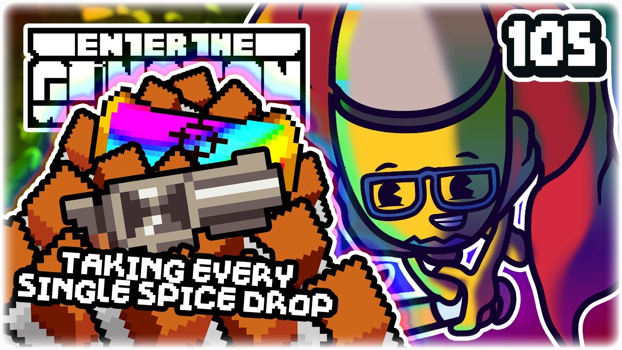 UNLOCKING FINISHED GUN & EATING SPICE!! | Part 105 | Let's Play Enter the Gungeon: Beat the Gungeon