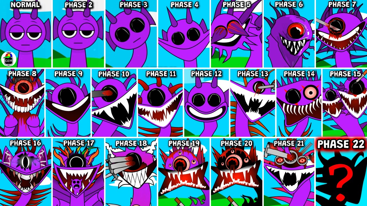 Sprunki ORIGINAL But VS 22 PHASES + NEW Phase 22 Update! (22 Gameplays)