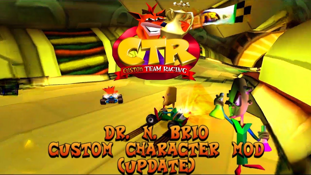 CTR Crash Team Racing: Dr. N. Brio Custom Character Mod (Update)