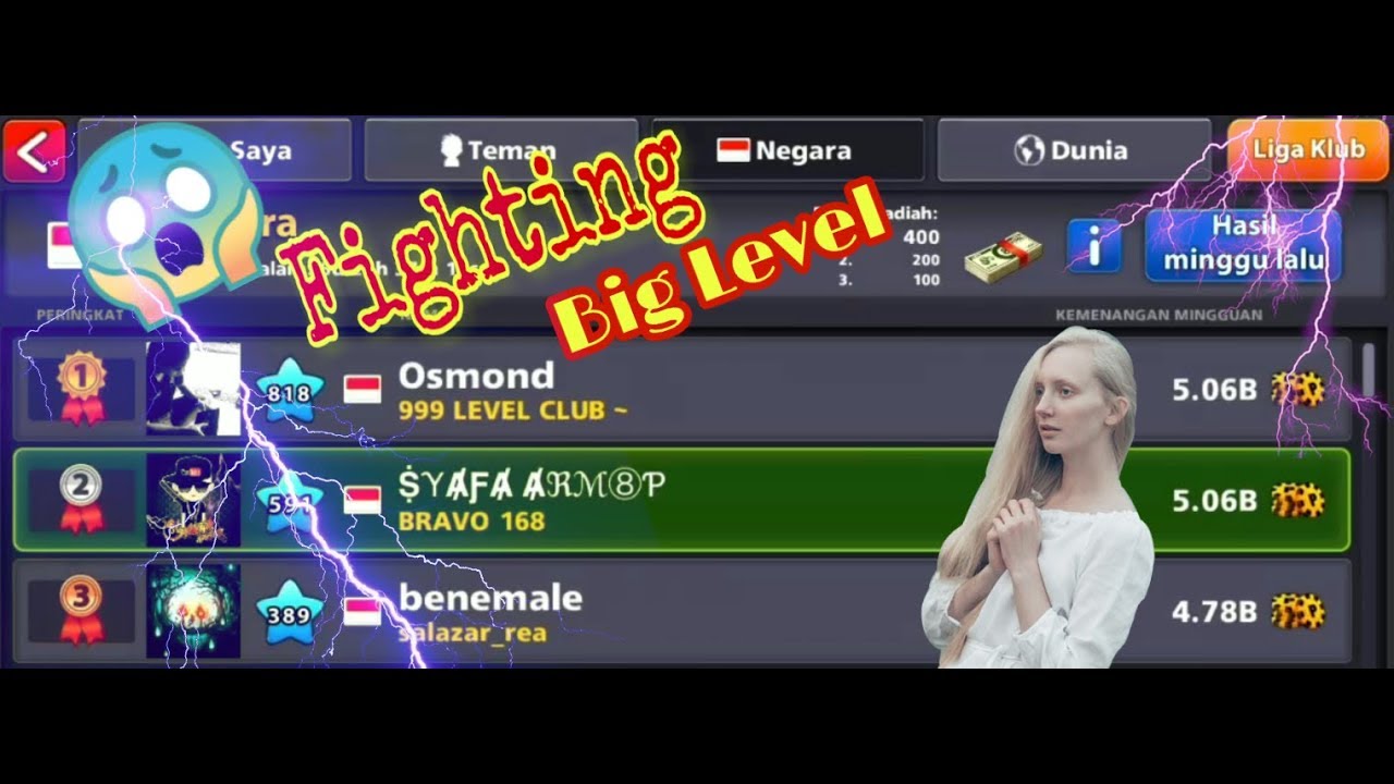 Osmond Legend 8 Ball Pool Indonesia VS SyafaArmop | Big Match