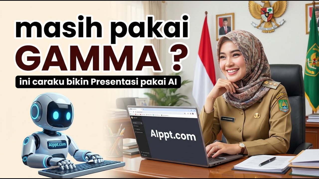 Cara Guru Bikin Presentasi  Cukup Perintah AI di AIPPT.com | Alternatif Gamma App Lebih Sat-Set!