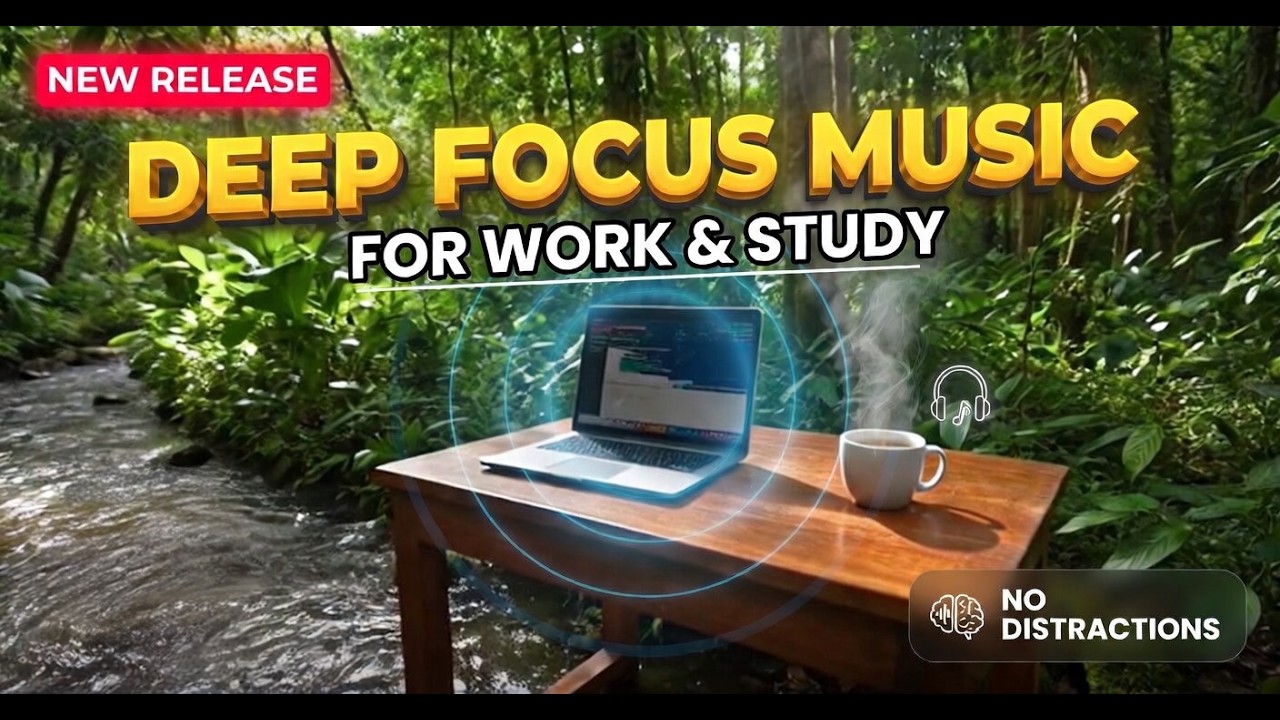 🌙 Deep Focus Music — Calm Study & Work Music -  Instrumental