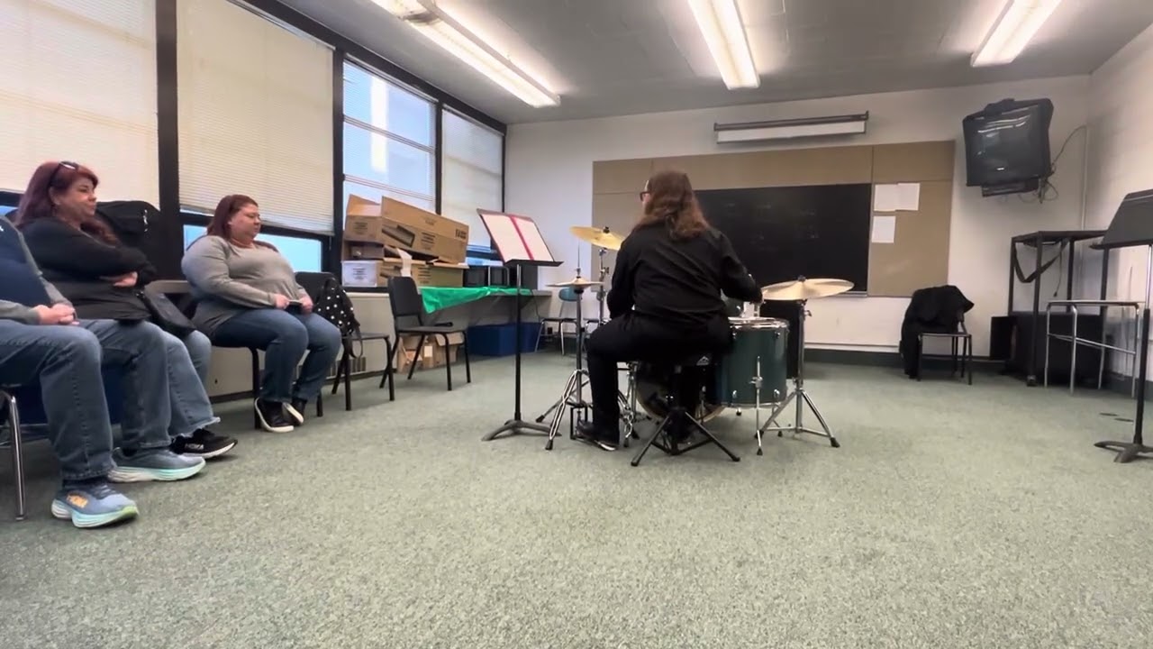 Blake Nellis drumset solo. ISSMA district contest 2/7/26. Gold rating 