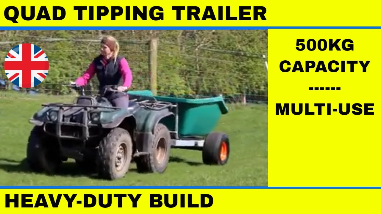 Quad Tipping Trailer Overview|JFC 500Kg Trailer|ATV Tipping Trailer