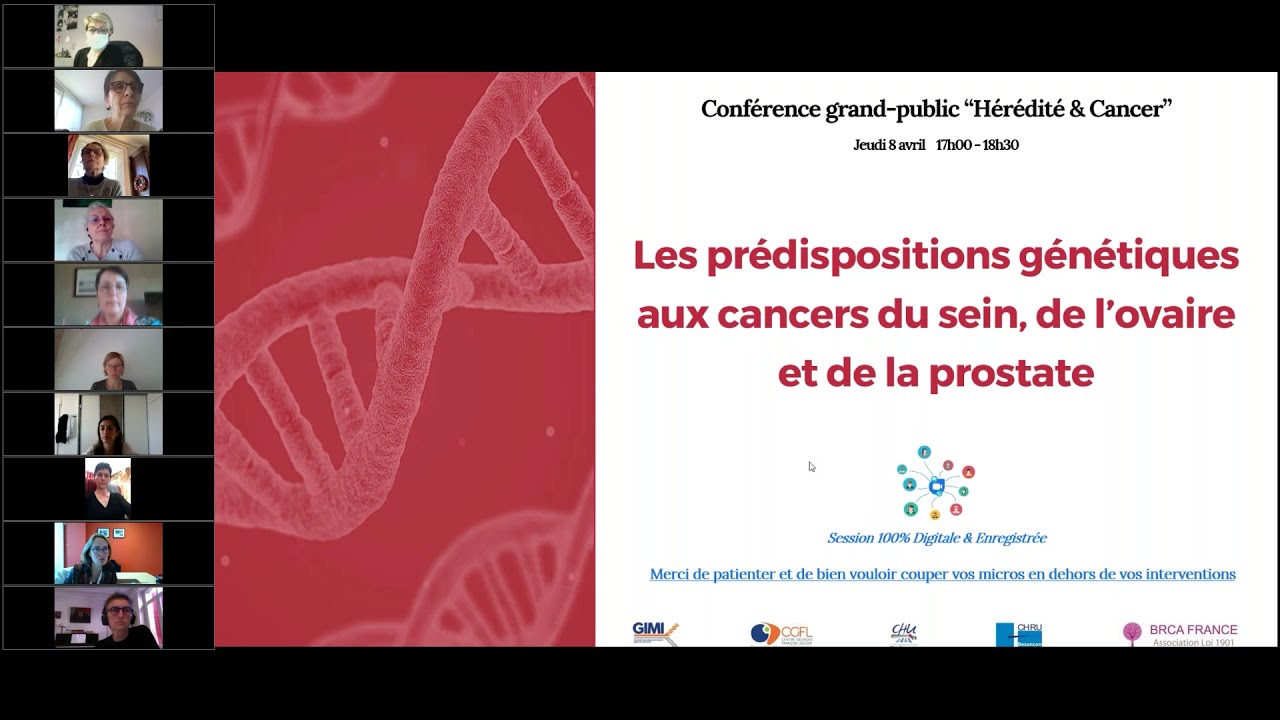 Visioconférence grand public - Hérédité et cancer