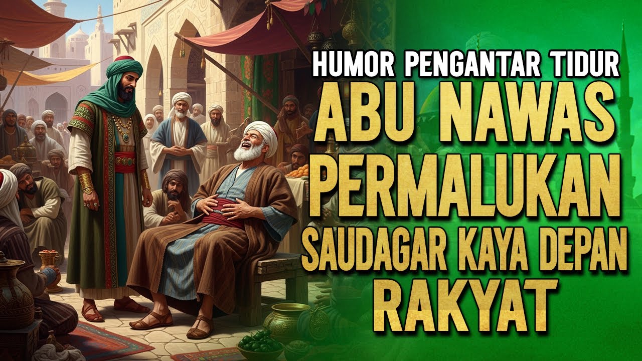 ABU NAWAS PERMALUKAN SAUDAGAR KAYA DEPAN RAKYAT || KISAH ABU NAWAS PENGATAR TIDUR