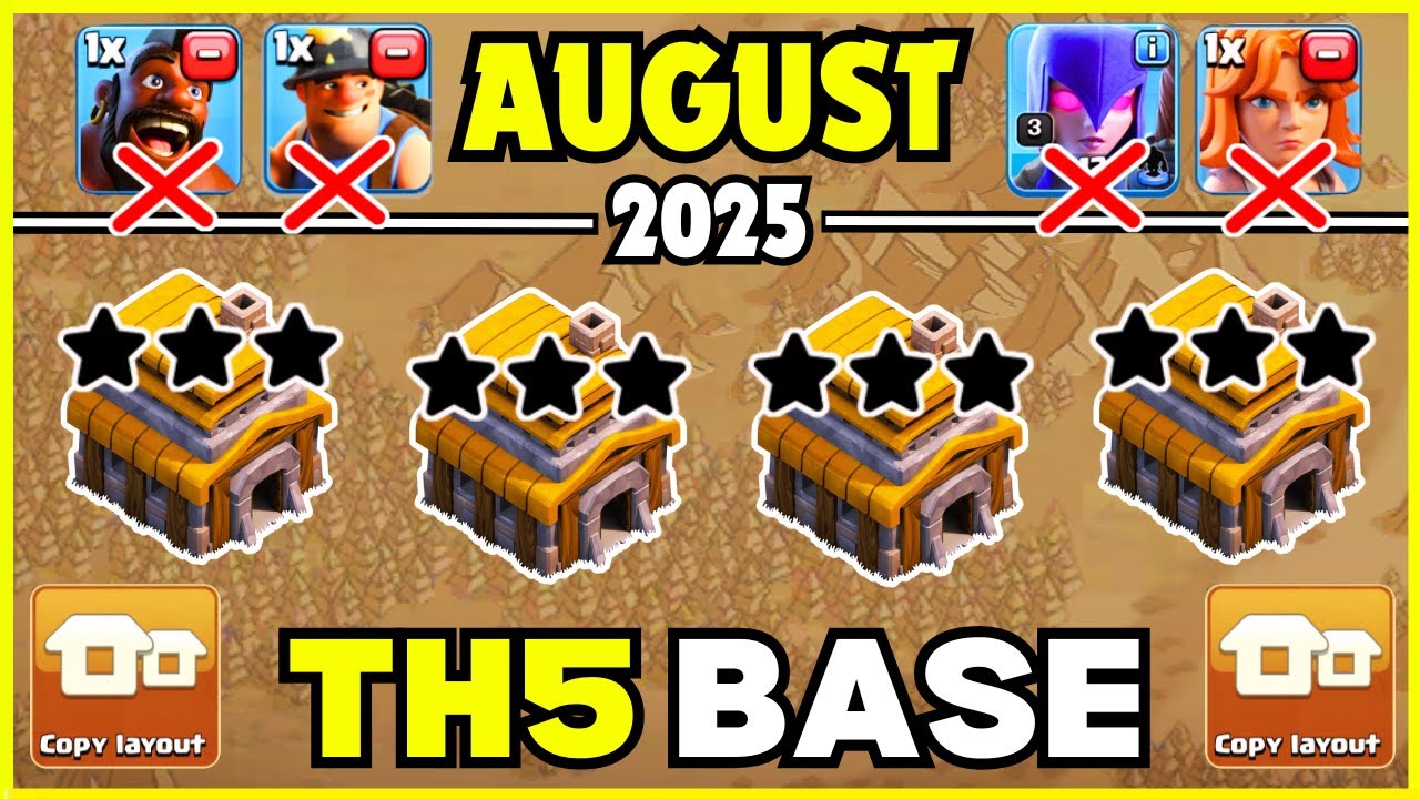 🏆 TOP 10 WORLD BEST TH5 War Base With Link | Th5 Legend Base With Link | Th5 Pushing Base | 2025