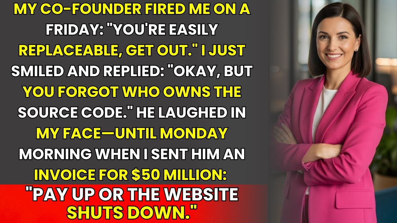 Co-Founder Fired Me “You’re Replaceable” — Until I Sent Him An Invoice For $50 Million 