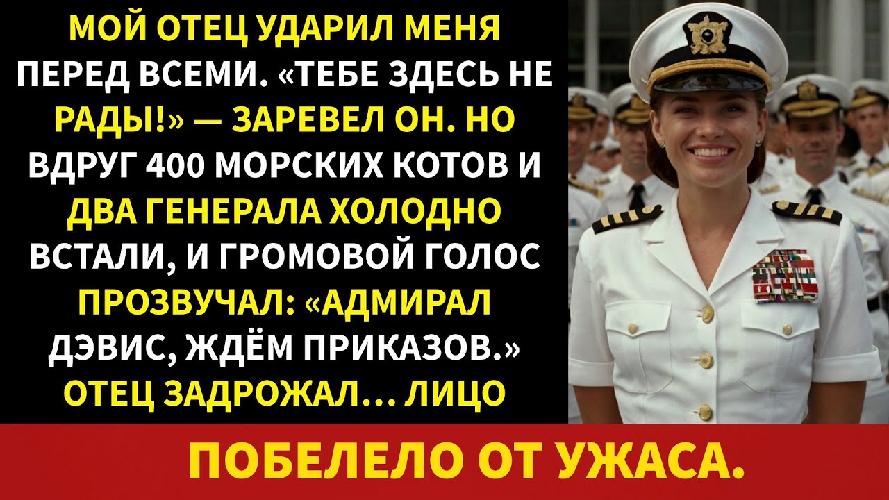 Мой отец унизил меня перед всеми — а потом 400«морских котиков»и 2 генерала встали на ноги ради меня
