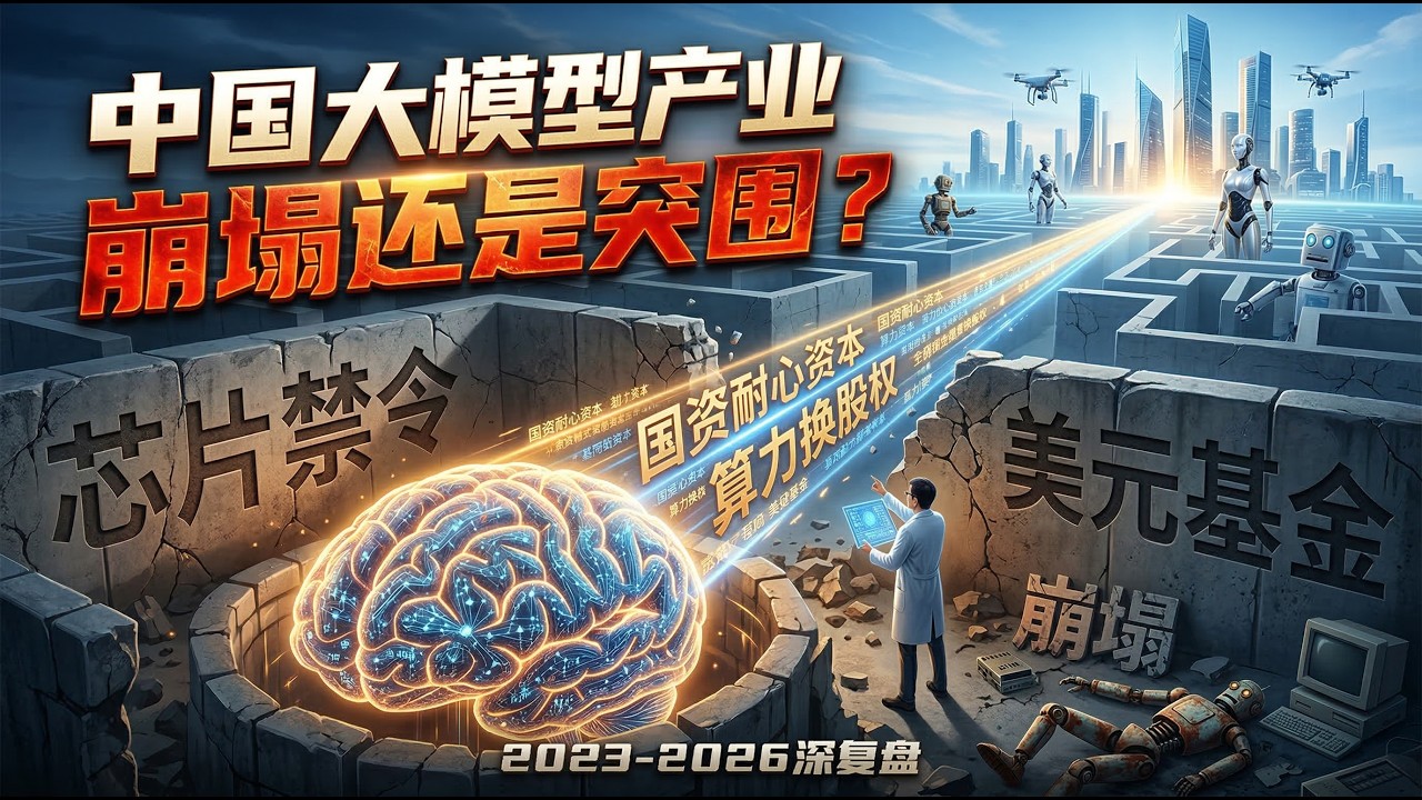中国大模型生死局：算力被锁死后，中国AI崩塌还是突围？| 美元基金退潮，国资进场：揭秘中国大模型背后的资本大换血 | 算力换股权：阿里腾讯的左手倒右手游戏，是救命还是圈套？
