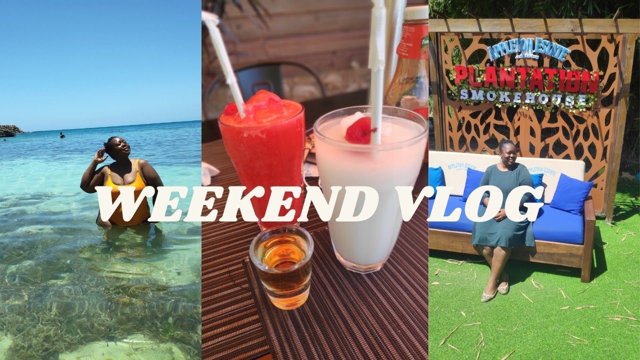 JAMAICA | WEEKEND VLOG #3 | BEACH DAY, TRYING A NEW RESTAURANT, SUPERMARKET | JUST NELLA