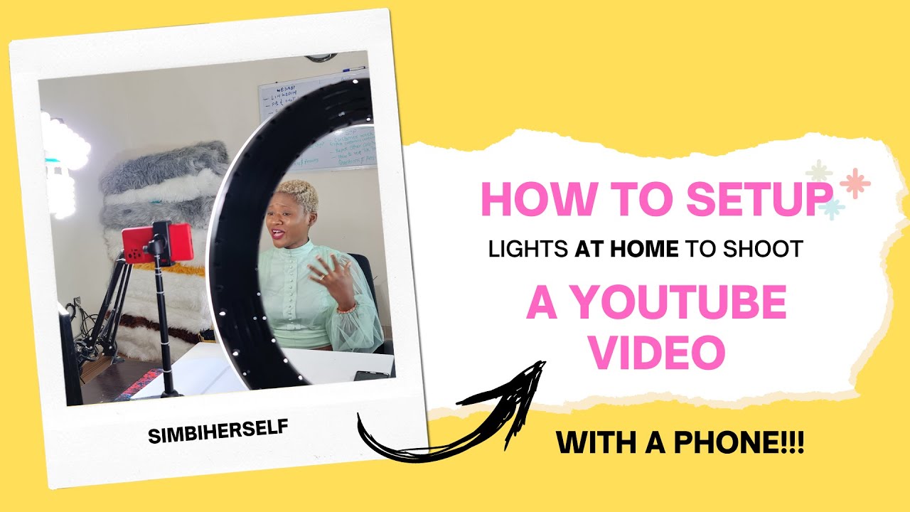 How to setup your Phone & Lights to make a YouTube video at Home.